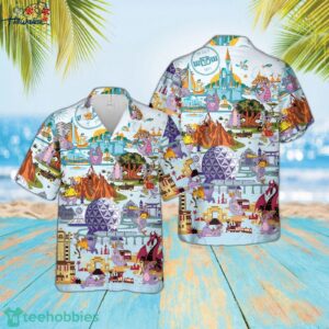 Disney Figment Hawaiian Button Down Shirt Unisex Adults S 5xl 1