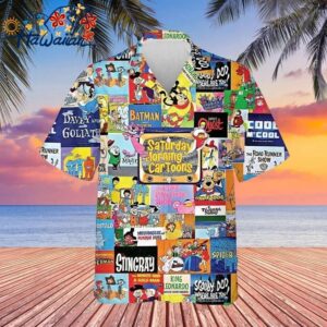 Amazing Saturday Morning Cartoons Unisex Hawaiian Shirt Full Size S 5xl 1