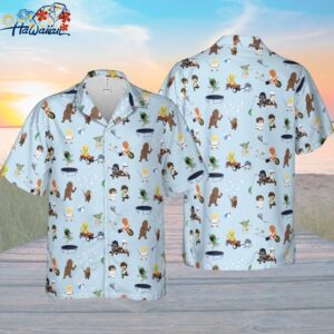 Star Wars Hawaiian Button Down Shirt Unisex Adults S 5xl 1
