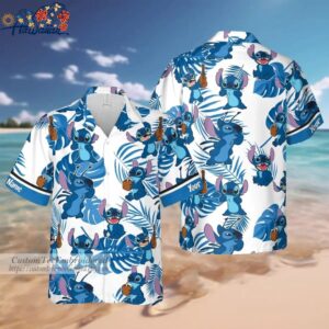 Stitch Hawaiian Button Down Shirt Unisex Adults S 5xl 1 4