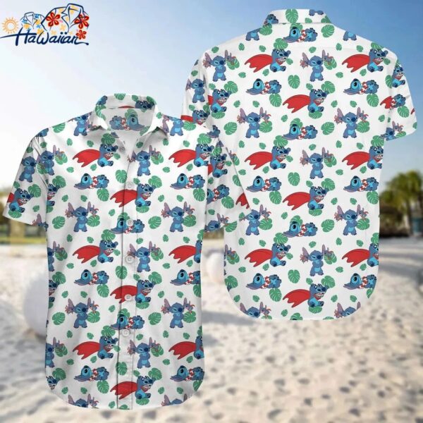 Stitch Hawaiian Button Down Shirt Unisex Adults S 5xl 1 5