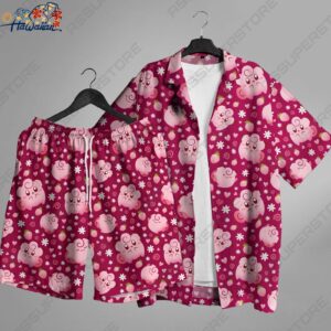 Cleffa Hawaiian Button Up Shirt Cleffa Fairy Shirt Gift 1