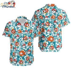 Magikarp Ghost Hawaiian Shirt Button Up Shirt Magikarp Ghost Birthday Shirt 1