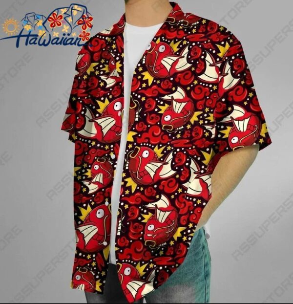 Magikarp Hawaiian Shirt Magikarp Button Up Shirt Gift 2