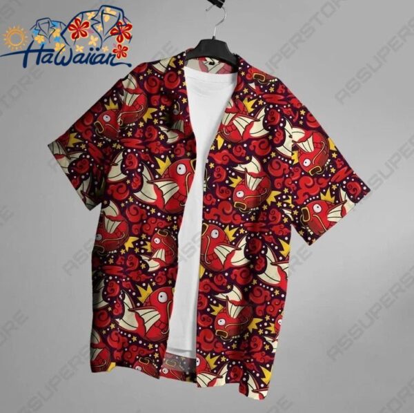 Magikarp Hawaiian Shirt Magikarp Button Up Shirt Gift 3