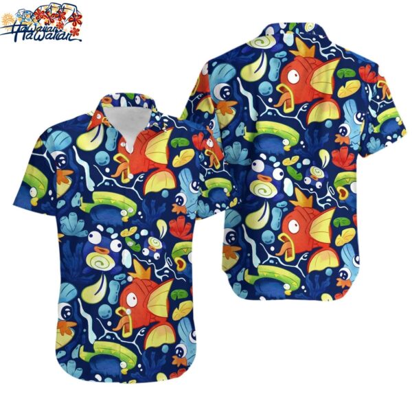Magikarp Tropical Beach P0kem0n Hawaiian Shirt The Best Squirtle Magikarp Vapor 1