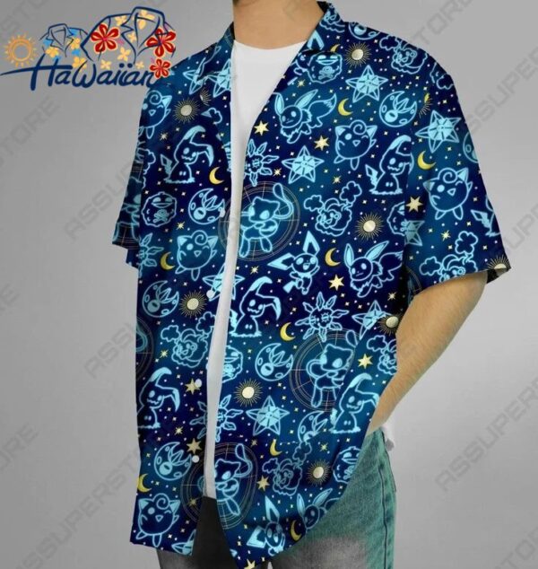 Mimikyu Jigglypuff Hawaiian Shirt Anime Hawaii Button Up Shirt Gift 1