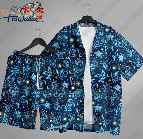 Mimikyu Jigglypuff Hawaiian Shirt Anime Hawaii Button Up Shirt Gift 3