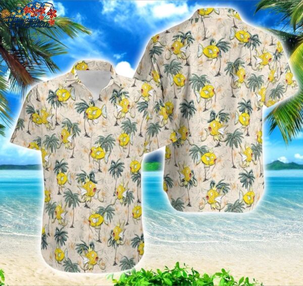 P0kem0n Tropical Magikarp Monster Anime Aloha Shirt Magikarp Button Up Shirt 1