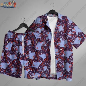 Phanpy Hawaiian Shirt Phanpy Ground Button Up Shirt Phanpy Shirt Gift 1