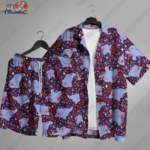 Phanpy Hawaiian Shirt Phanpy Ground Button Up Shirt Phanpy Shirt Gift 1