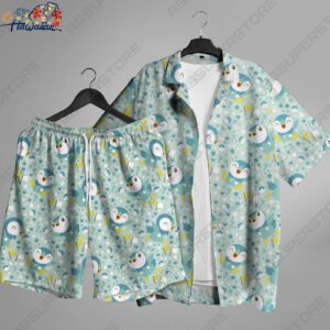 Piplup Water Hawaiian Button up Shirt Piplup Shirt Gift 1