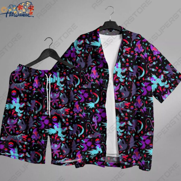 Absol Houndoom Hawaiian Shirt Hawaii Button Up Shirt Gift 1