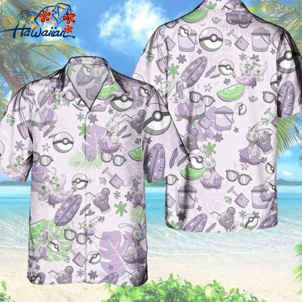 Pkm Goomy Hawaiian Pattern Hawaii Shirt Button Up Shirt Goomy Birthday Shirt 1