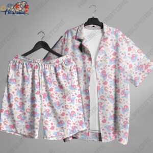 Porygon Hawaiian Button up Shirt Porygon Anime Shirt Gift 1