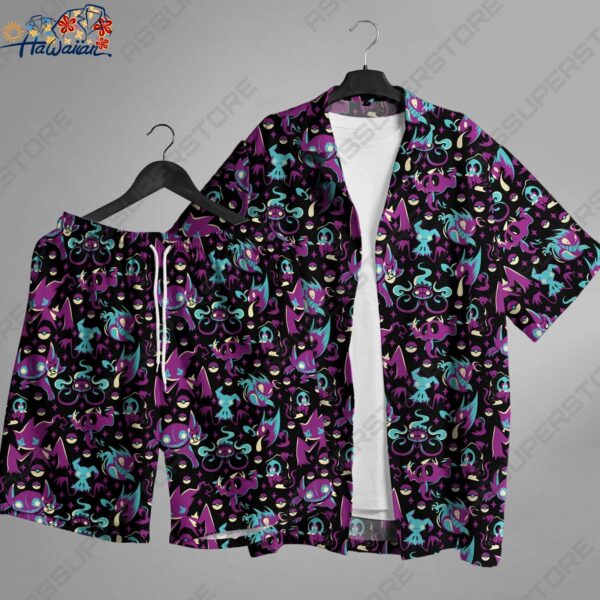 Sableye Banette Hawaii Button Up Shirt Summer Hawaii Shirt Gifts 1