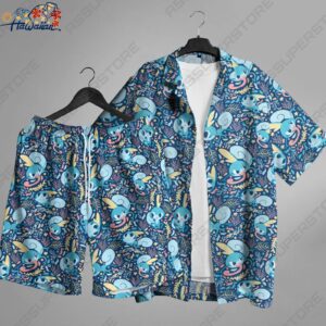 Sobble Hawaiian Button up Shirt Water Sobble Shirt Gift 1