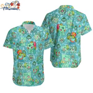Bulbasaur Pattern Hawaiian Shirt Bulbasaur Tropical Birthday Summer Shirt Gift 1