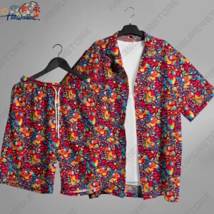 Archen Hawaiian Button up Shirt Rock Archen Shirt Gift 1