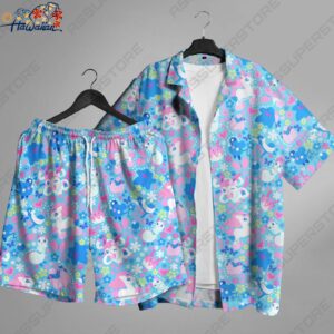 Sylveon Hawaiian Button Up Shirt Sylveon Shirt Gift 1