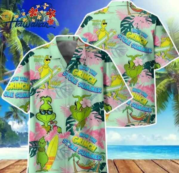 How The Grinch Stole Summer Hawaiian Shirt Summer Gift Short Sleeves Unisex S 5x 1