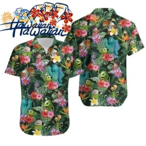 Monsters Inc Shirt Monsters Inc Hawaiian Shirt Monsters Button Shirt Mike And 1