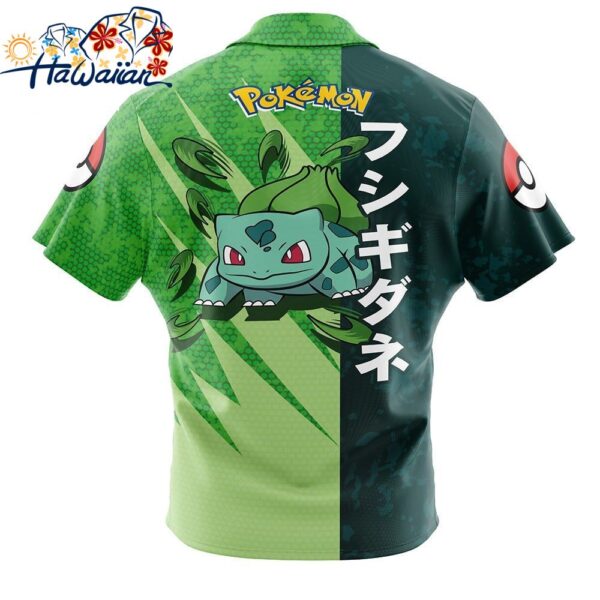 Bulbasaur Attack Pokemon Button Up Hawaiian Shirt 2 1