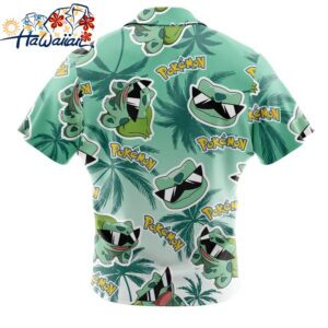 Bulbasaur Pokemon Alolan Style Button Up Hawaiian Shirt 2 1