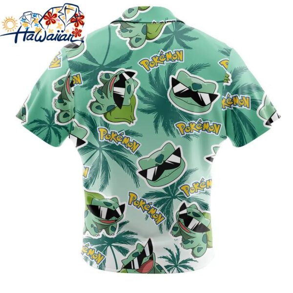 Bulbasaur Pokemon Alolan Style Button Up Hawaiian Shirt 2 1