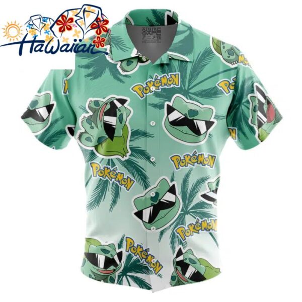 Bulbasaur Pokemon Alolan Style Button Up Hawaiian Shirt S 1 1