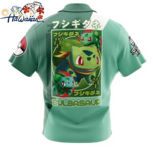Bulbasaur Pokemon Button Up Hawaiian Shirt 2 1