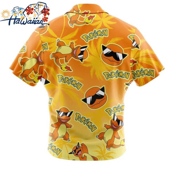 Charmander Pokemon Alolan Style Button Up Hawaiian Shirt 2 1