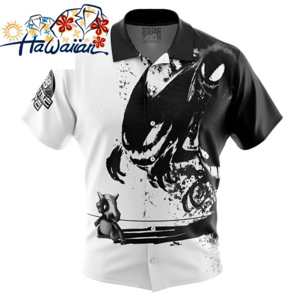Cubone and the Ghosts Pokemon Button Up Hawaiian Shirt S 1 1