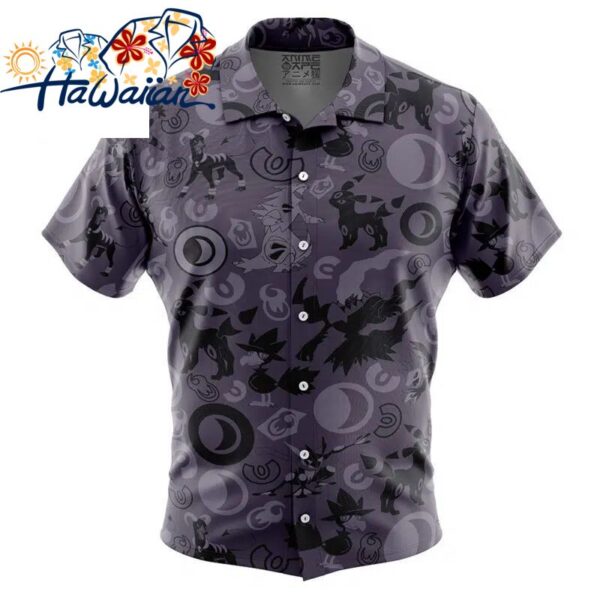 Dark Pokemon Button Up Hawaiian Shirt S 1 1