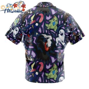 Dark Type Pokemon Pokemon Button Up Hawaiian Shirt 2 1