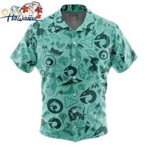 Dragon Pokemon Button Up Hawaiian Shirt 1