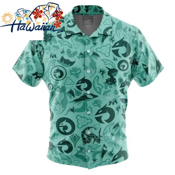 Dragon Pokemon Button Up Hawaiian Shirt S 1 1