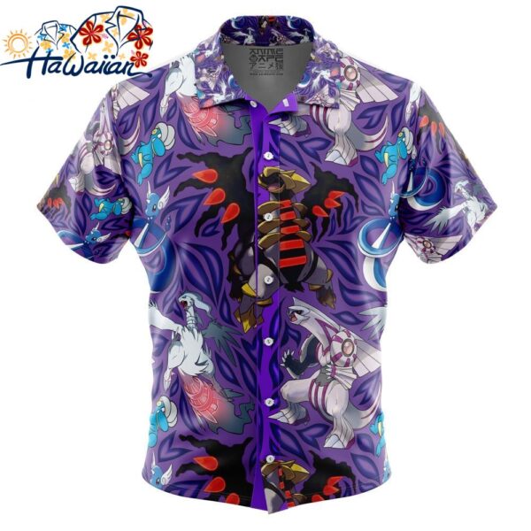 Dragon Type Pokemon Pokemon Button Up Hawaiian Shirt 1