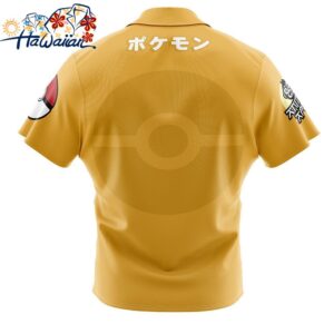 Dragonite Face Pokemon Button Up Hawaiian Shirt 2 1