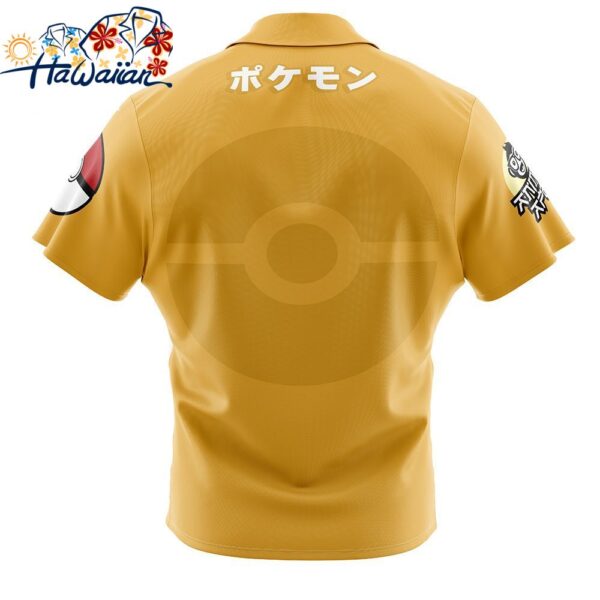 Dragonite Face Pokemon Button Up Hawaiian Shirt 2 1
