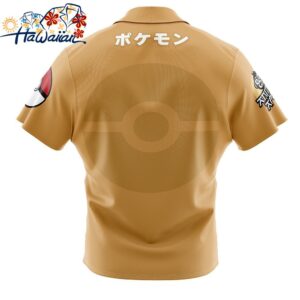 Eevee Face Pokemon Button Up Hawaiian Shirt 2 1
