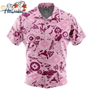Fairy Pokemon Button Up Hawaiian Shirt 1
