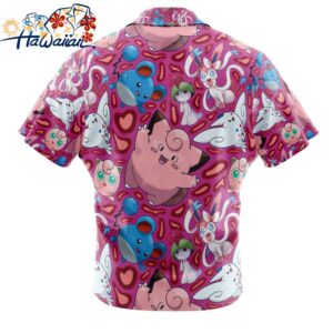 Fairy Type Pokemon Pokemon Button Up Hawaiian Shirt 2 1