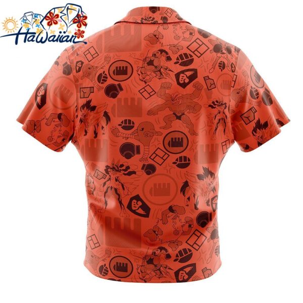 Fighting Pokemon Button Up Hawaiian Shirt 2 1