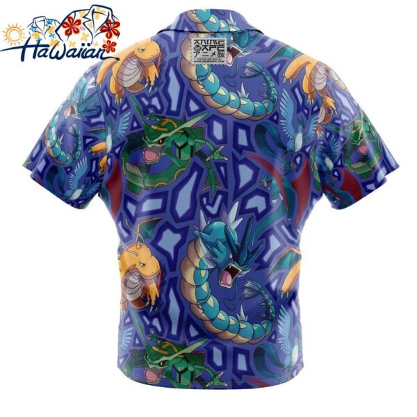 Flying Type Pokemon Pokemon Button Up Hawaiian Shirt 2 1