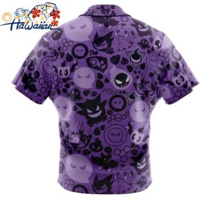 Ghost Pokemon Button Up Hawaiian Shirt 2 1