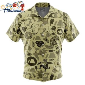 Ground Pokemon Button Up Hawaiian Shirt 1