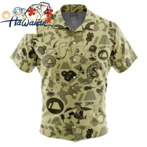 Ground Pokemon Button Up Hawaiian Shirt S 1 1