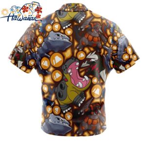 Ground Type Pokemon Pokemon Button Up Hawaiian Shirt 2 1