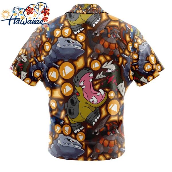 Ground Type Pokemon Pokemon Button Up Hawaiian Shirt 2 1
